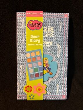 NEW Profusion x Lizzie McGuire Dear Diary 15-Shade Palette Denim Print, Brights